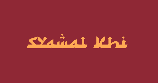 Syawal Khidmat font thumb